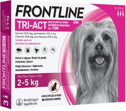 Frontline Tri-Act Spot-on dla psów - XS: 2-5