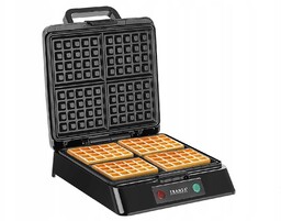 Gofrownica na 4 Gofry Szybkie Nagrzewanie Termostat Duża