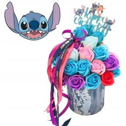 Flower Box Duży kwiaty mydlane Urodziny z Stitch