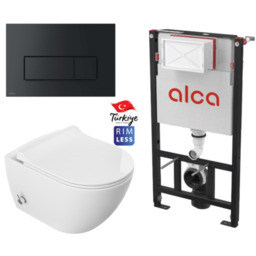 Miska WC z funkcją bidetu rimless 51x36x32,5 cm