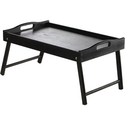 Stolik śniadaniowy Solia, pod laptopa, 50 cm, czarny
