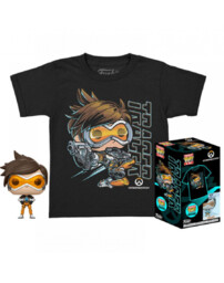 Koszulka dziecięca Overwatch - Tracer + figurka Funko