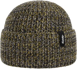 Czapka z Mankietem Swell Merino by Eisbär, szaro-żółty,