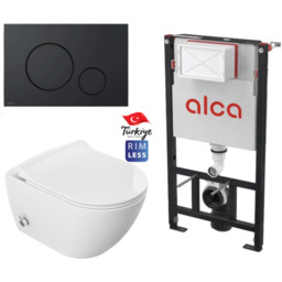 Miska WC z funkcją bidetu rimless 51x36x32,5 cm