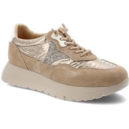 Vinceza Sneakersy damskie, cholewka ze skóry naturalnej zamszowej