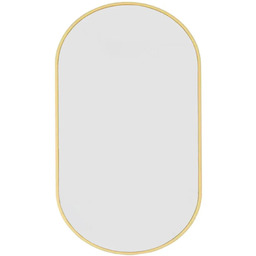 Edinos Złote lustro owalne minimalistyczne 100x50 cm F0-T79