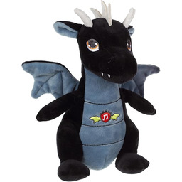 GIPSY TOYS - Smok dźwiękowy 20 cm czarny