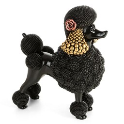 Eurofirany Figurka dekoracyjna Eldo 3 17x9x19 Pies czarna