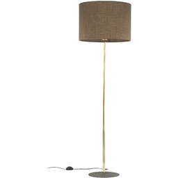 Lampa podłogowa stalowa brązowo-złota 160cm z serii UMBERTO