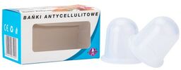 Bańki antycellulitowe silikonowe bezogniowe przezroczyste 2 szt