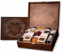 Duża skrzynka prezentowa deluxe herbata i przetwory premium