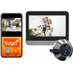 Wizjer do drzwi z ekranem kamerą Full Hd