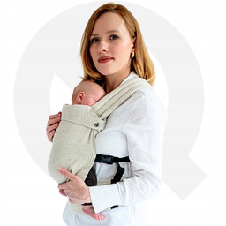 Nosidełko regulowane 0-24m QUSY Mini 2.0 Linen Beige