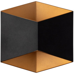 Nowodvorski Kinkiet Czarno Złoty 8141 Triangles Led Ledowy