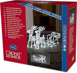 Konstsmide 6192-203 LED figurka akrylowa "Sanie z 2