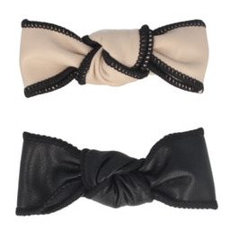 Solida Haarclips ze skórzanymi kokardkami Ozdoby do włosów