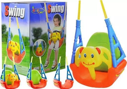 Huśtawka miś 3w1 regulowana kubełkowa 6m+ - Leantoys