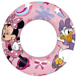 Kółko do pływania, dmuchane, Minnie, 56 cm, różowy
