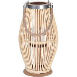 Progarden Lampion bambusowy ze sznurem, Ø 21 x