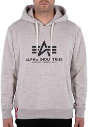 ALPHA INDUSTRIES Męska bluza z kapturem, basic, nieprzejrzysta,