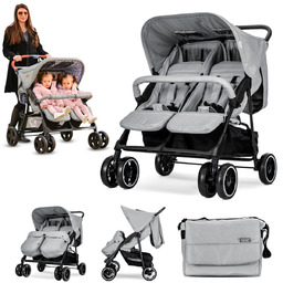 PODWÓJNY WÓZEK SPACEROWY SPACERÓWKA DLA BLIŹNIAKÓW LORELLI TWIN