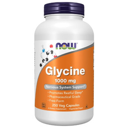 Now Foods Glicyna 1000 mg - 250 kapsułek