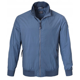 Niebieska Męska Kurtka Przejściowa - Wiatrówka - Pako