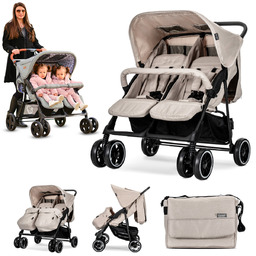 PODWÓJNY WÓZEK SPACEROWY SPACERÓWKA DLA BLIŹNIAKÓW LORELLI TWIN