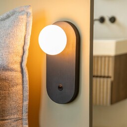 Good & Mojo Kinkiet Java, czarny, salon /