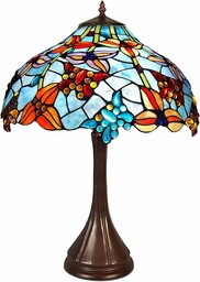 World Art TW60482 lampa stołowa kwiaty i motyle