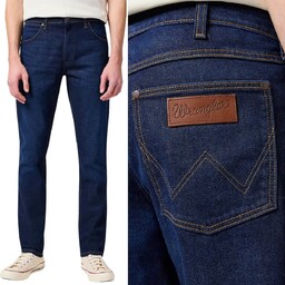 Wrangler LARSTON SLIM Landed DOPASOWANE ZWĘŻANE SPODNIE JEANSOWE