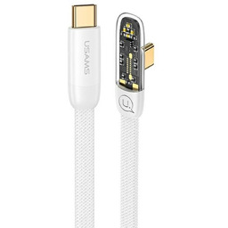 Kabel USB-C na USB-C kątowy USAMS Iceflake Series