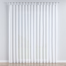 Firana na szelkach, prześwitujący biały, Romantica