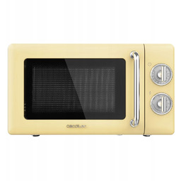 Cecotec Proclean 3110 Retro Kuchenka Mikrofalowa Żółta Elegancja