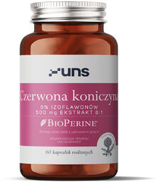 UNS Czerwona Koniczyna + Bioperine, 60 kapsułek