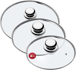 Zestaw pokryw żaroodpornych Vicenza 20,24,28 cm