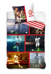 pościel piłkarska Lewandowski Lewy Polska Pzpn 160x200 bawełna
