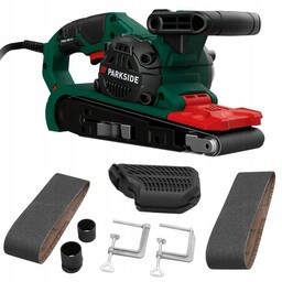 Szlifierka taśmowa wielofunkcyjna sieciowa Parkside 900W papier ścierny