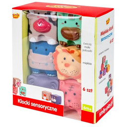 SMILY PLAY Klocki sensoryczne Miękkie SP84491 Zyskaj