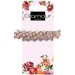 Glamour Spinka automatyczna do włosów z kryształkami