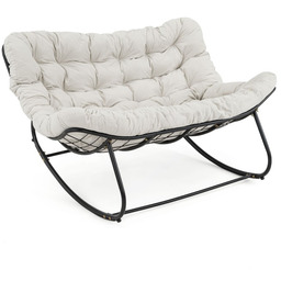 Ogrodowa sofa bujana poduszka jasny beż #210