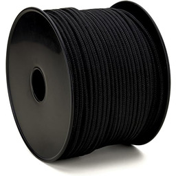 Czarna polipropylenowa pleciona lina Ø 4MM Cewka 100M