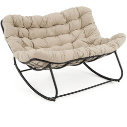 Ogrodowa sofa bujana poduszka beżowa #12A