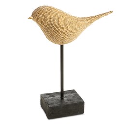Eurofirany Figurka dekoracyjna Eldo 2 21x8x26 Ptak złota
