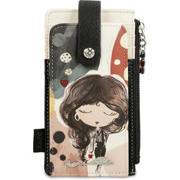 Anekke Wielobarwny Damski Portfel Na Karty Z Laleczką