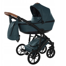 Wózek Dziecięcy 2w1 Spacerowy Gondola Zielony Torba Plecak
