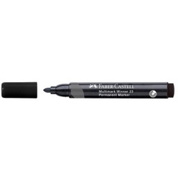 Marker Permanentny 23 CZARNY końcówka okrągła FABER-CASTELL