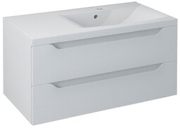 Sapho WAVE szafka umywalkowa 90x45x48cm prawa biała WA093-3030