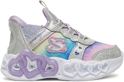 Sneakersy Skechers Infinite Heart Lights-Eternal Shimmer 303755N/SMLT Srebrny