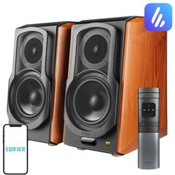 Edifier Głośniki 2.0 S1000W (brązowe)